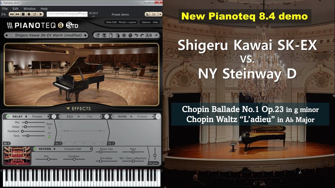 Chopin Ballade and Waltz for Pianoteq Shigeru Kawai SK-EX
