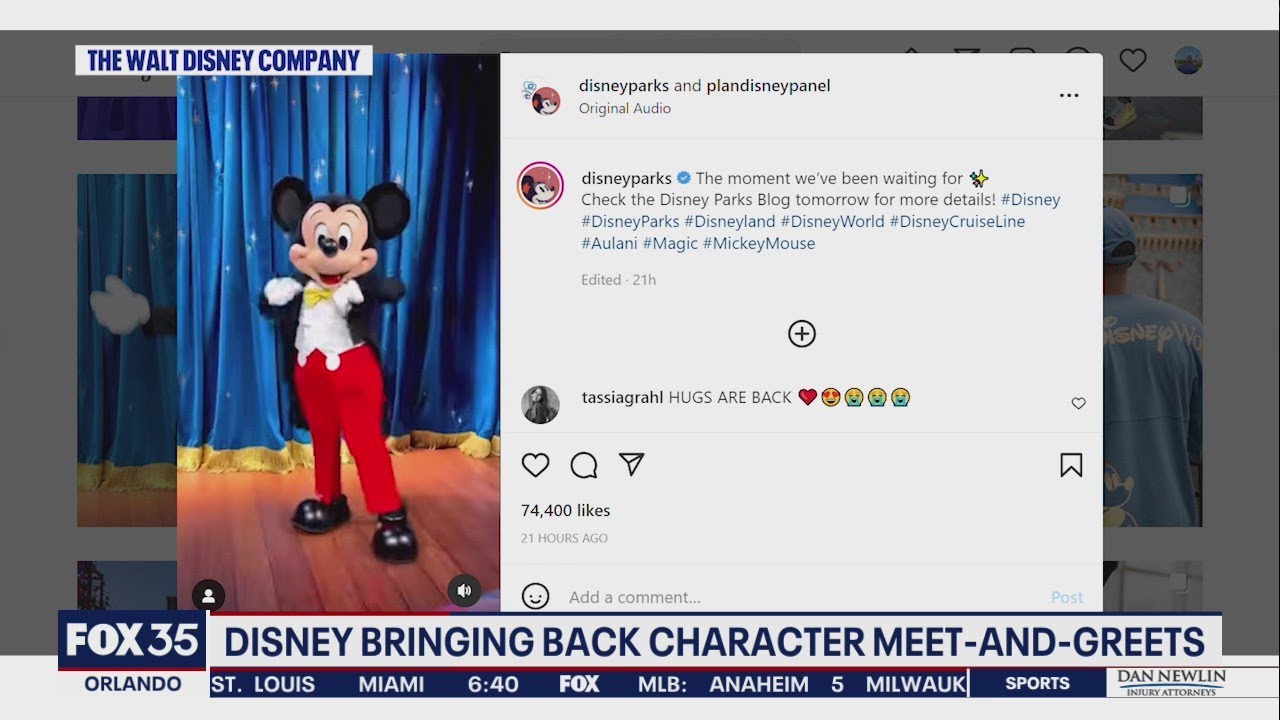 Disney World bringing back traditional character meet-and-greets