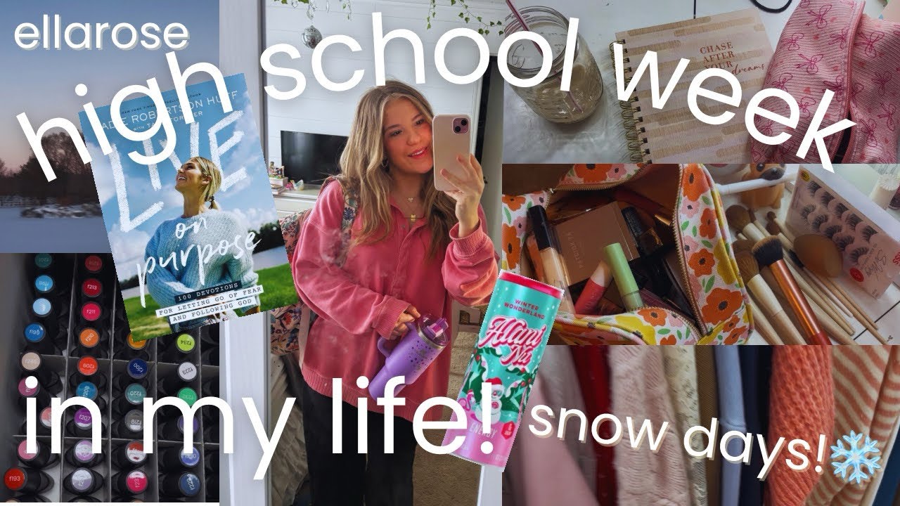 HIGH SCHOOL WEEK IN MY LIFE!! *snow days ❄️