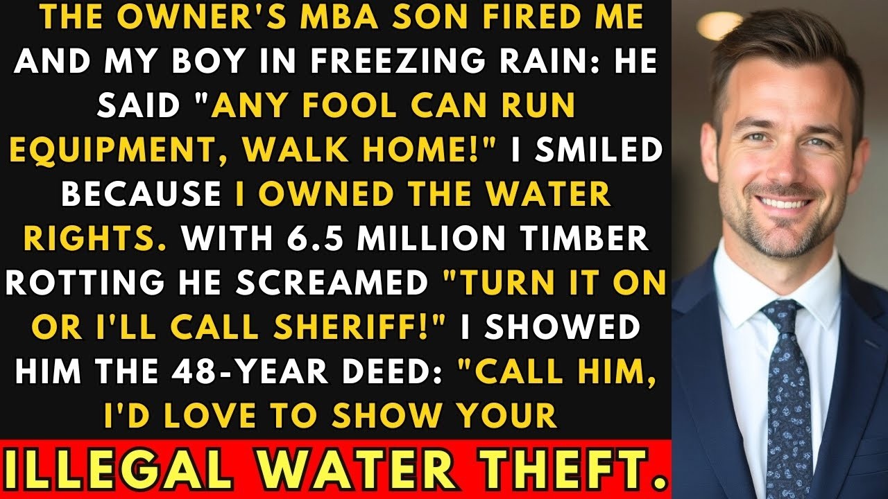 MBA Owner's Son Fired Me In Rain—I Cut Water Rights, Exposed 48-Year Theft, $6.5M Rotted