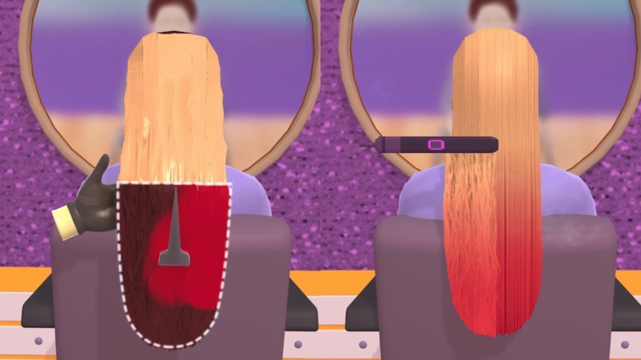 Hair Dye 💇🏻‍♀️💈Game All Levels Update Gameplay Walkthrough