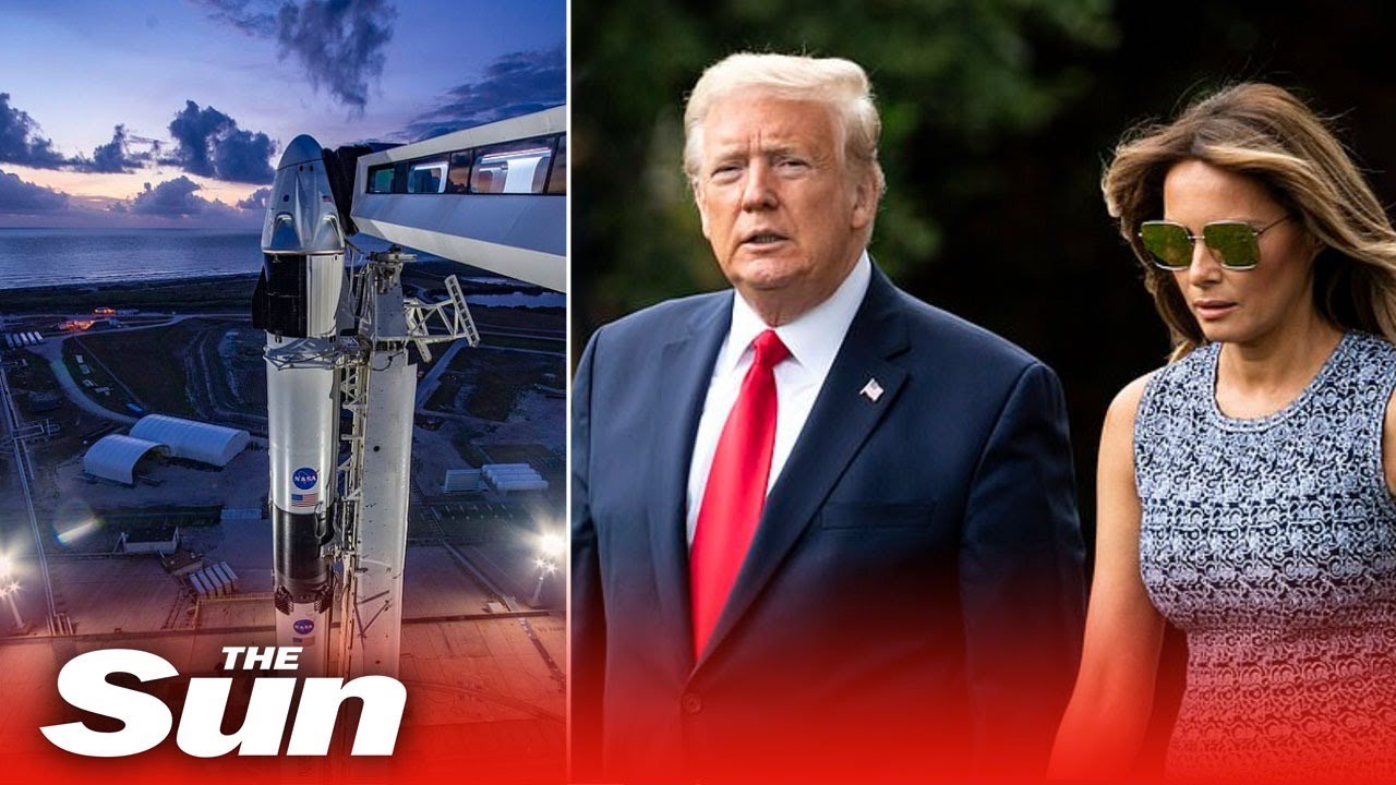 Donald Trump and Melania tour NASA crew quarters and meet Elon Musk before SpaceX launch