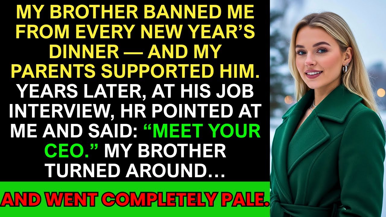 My Brother Cut Me Out of New Year’s Dinner — Then His Job Interview Took a Shocking Turn
