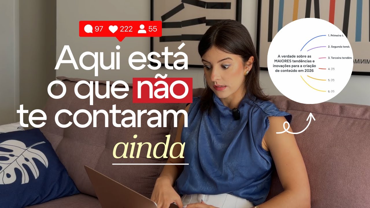 A VERDADE sobre as MAIORES TENDÊNCIAS para a criação de conteúdo em 2026 (parte 1)