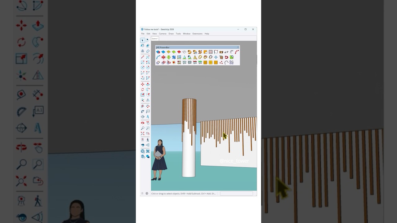 From a flat surface to a rhythmic vertical design just with few clicks