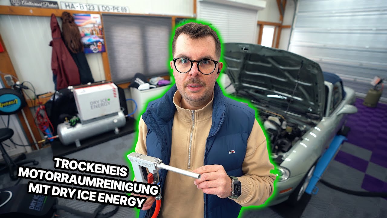 Motorraumreinigung mit Trockeneis / Dry Ice Energy