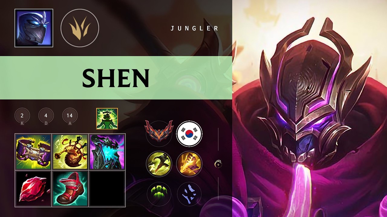 Shen Jungle vs Jarvan IV - KR Grandmaster Patch 26.10