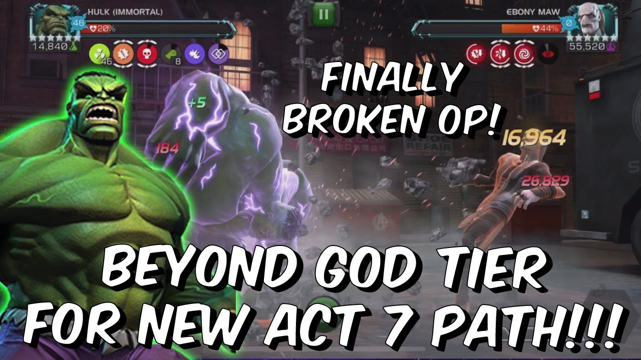 Immortal Hulk is BEYOND GOD TIER for this NEW Act 7.2 Path!!! - Marvel Contest of Champions