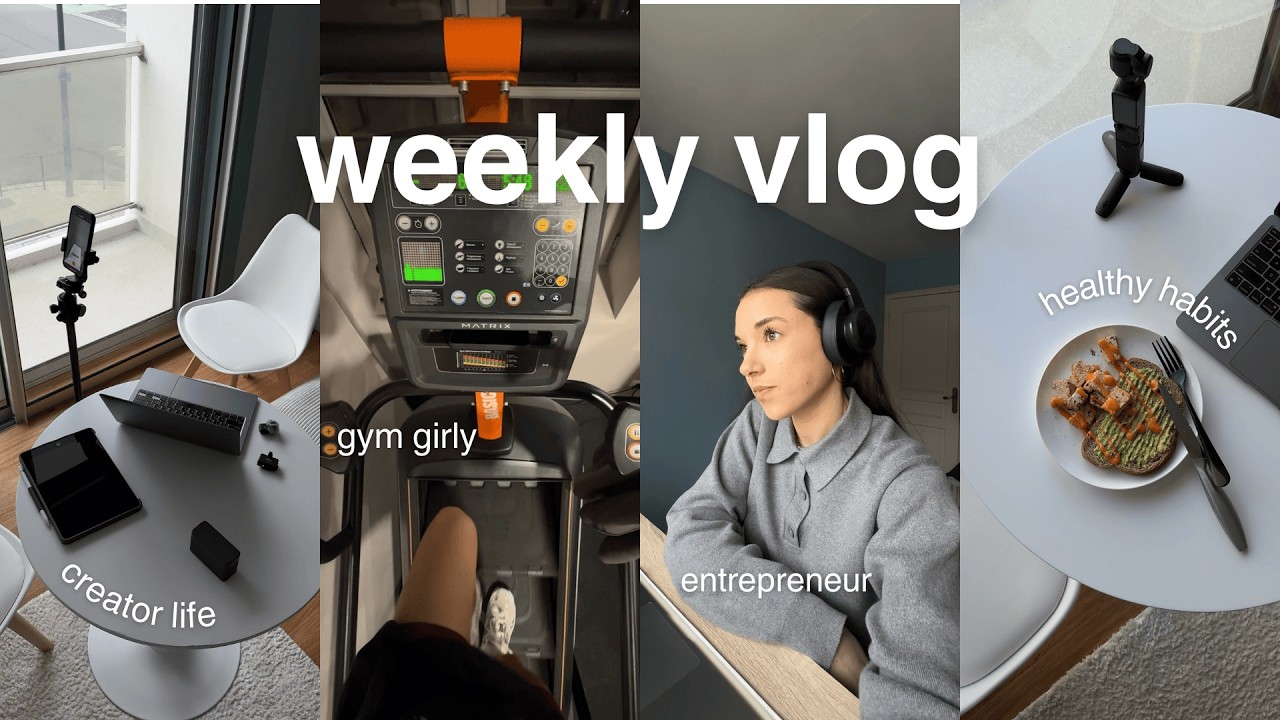 weekly vlog | productive days, gym sessions & business bts