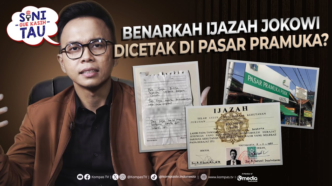 [FULL] Benarkah Ijazah Jokowi Dicetak di Pasar Pramuka? | SINI GUE KASIH TAU