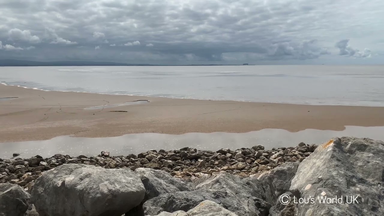 Dangerous fast incoming tide in Morecambe Bay - UK - 14/06/2022