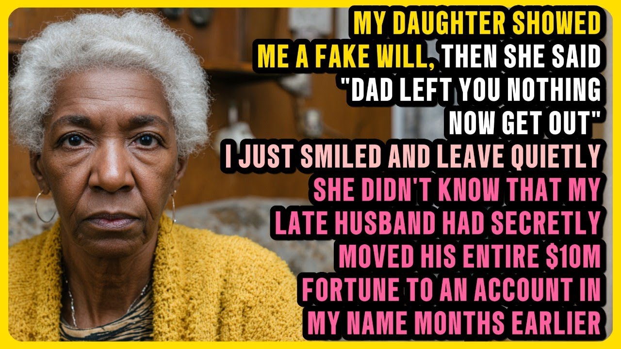 My Daughter Showed Me a Fake Will and Said "Dad Left You Nothing, Now Get Out" I Just Smiled and...