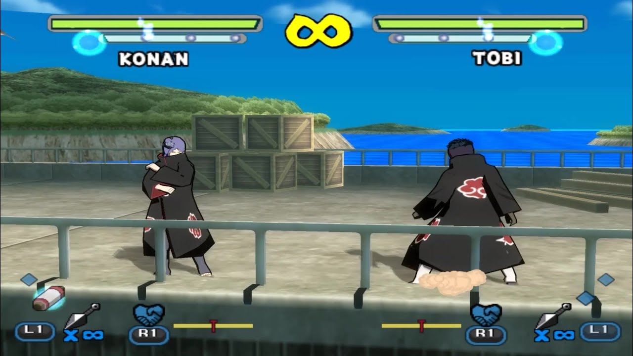 Konan Vs Tobi - Naruto Shippuden: Ultimate Ninja 5 Mod (PS2)