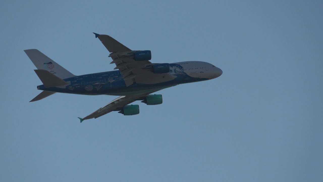 Go Around Hi Fly Airbus A380 at Athens Airport