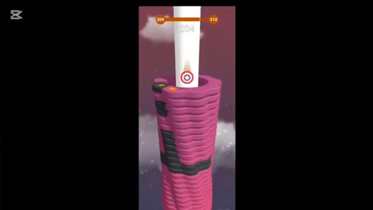 لعبة Stack Ball من مرحلة 209 لمرحلة 222 
