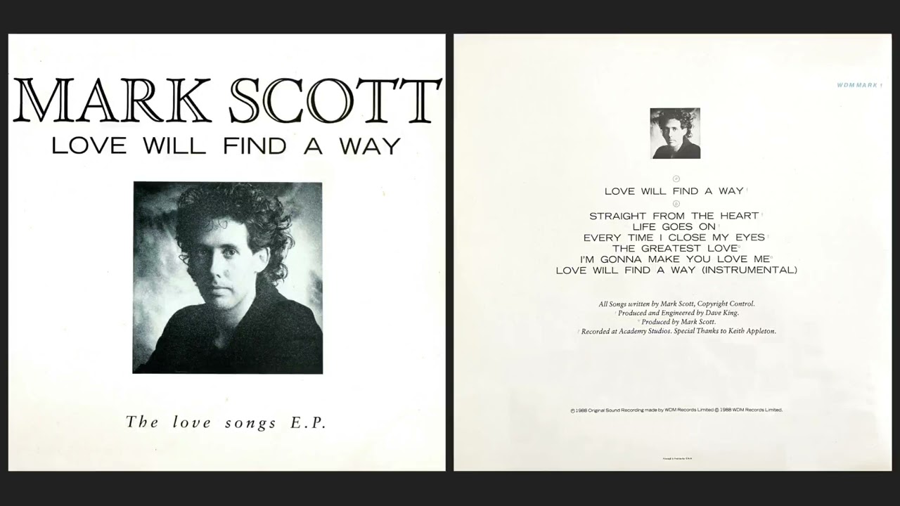 [EXCLUSIVE] Mark Scott - The Love Songs E.P. (1988) ft. 