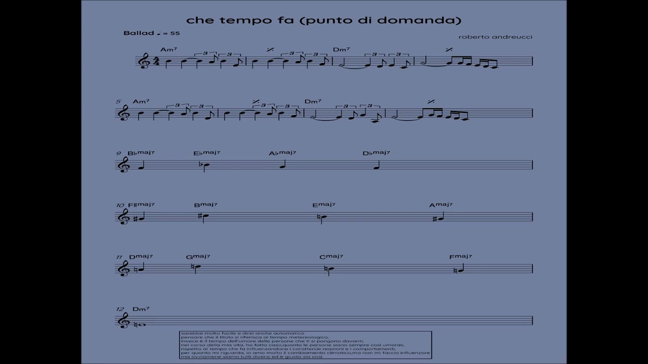 che tempo fa punto di domanda