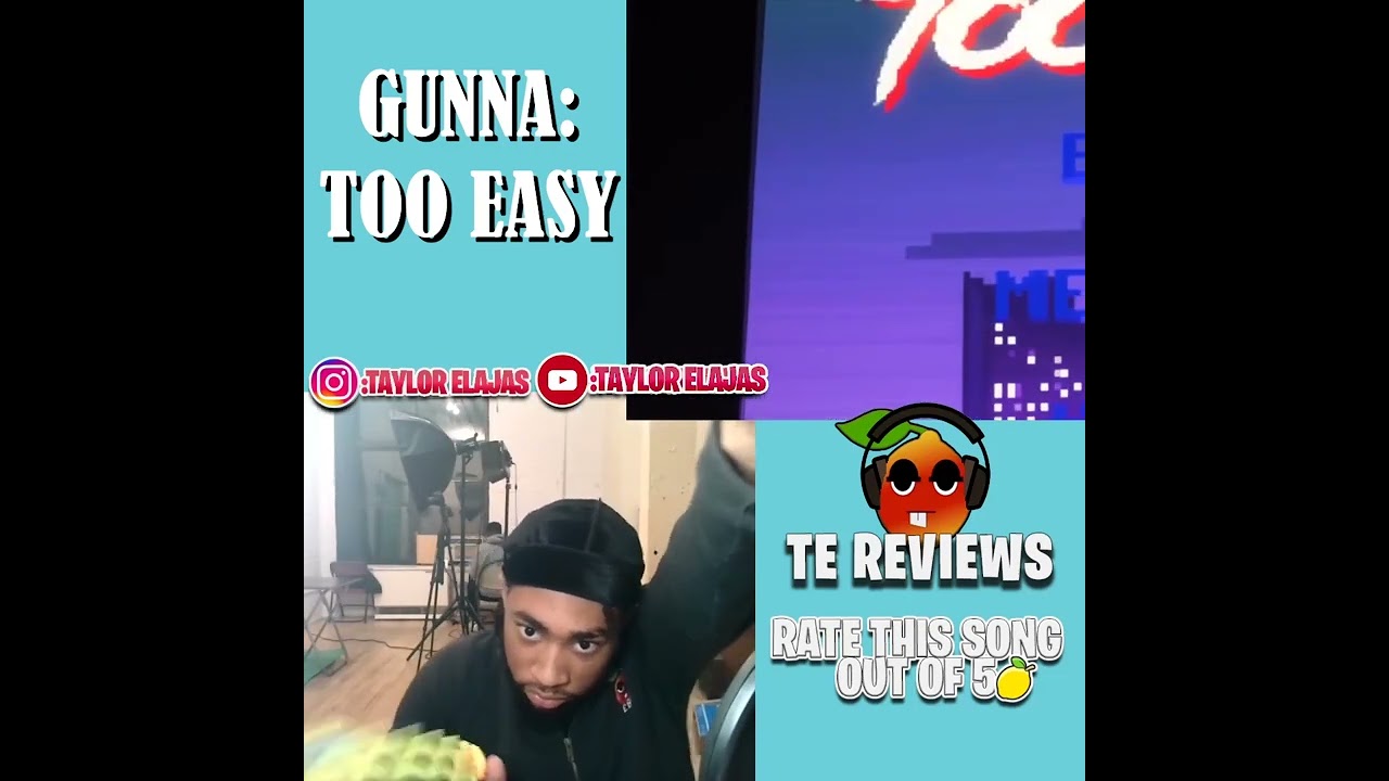 Elajas Reacts to Too Easy by Gunna #shorts
