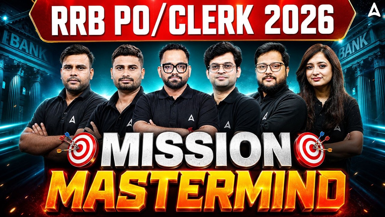 RRB PO/Clerk 2026 | Mission Mastermind Batch | Best Faculty For Complete Preparation