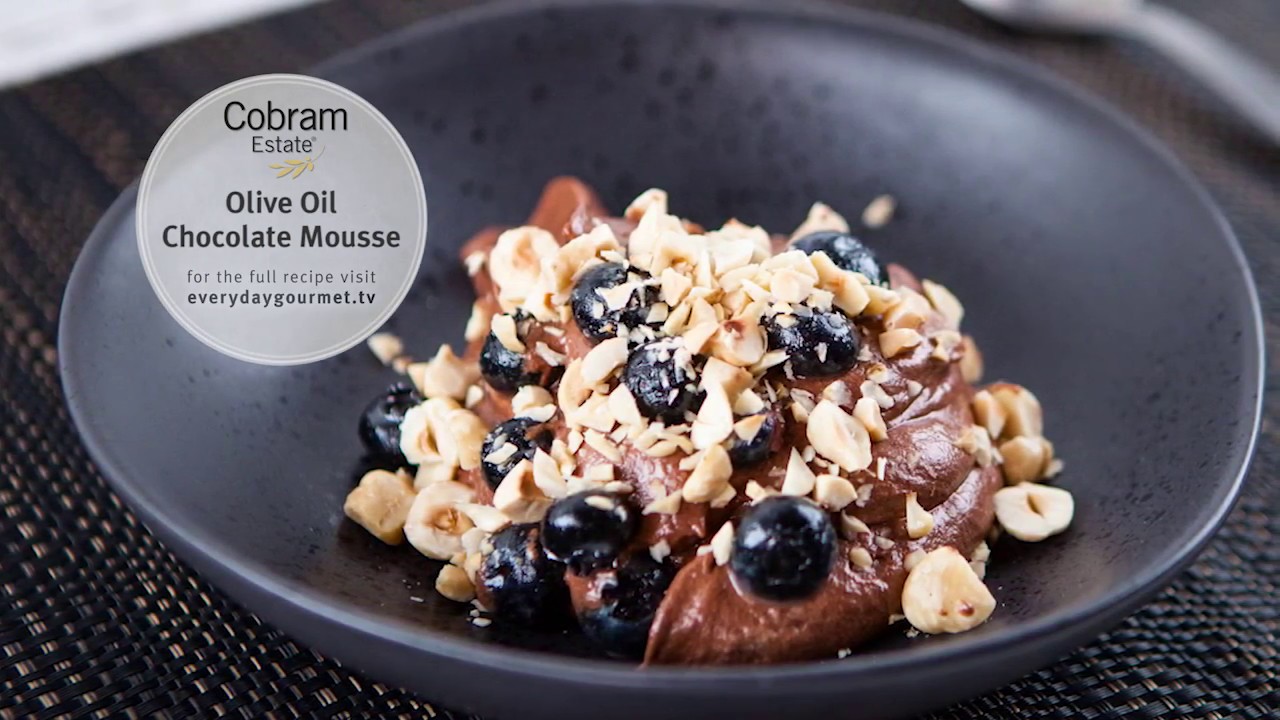 Justine Schofield's Extra Virgin Olive Oil Chocolate Mousse
