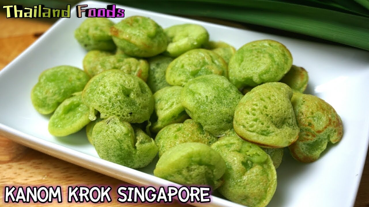 Thai Dessert | Kanom Krok Singapore |Thai Pandan pancake