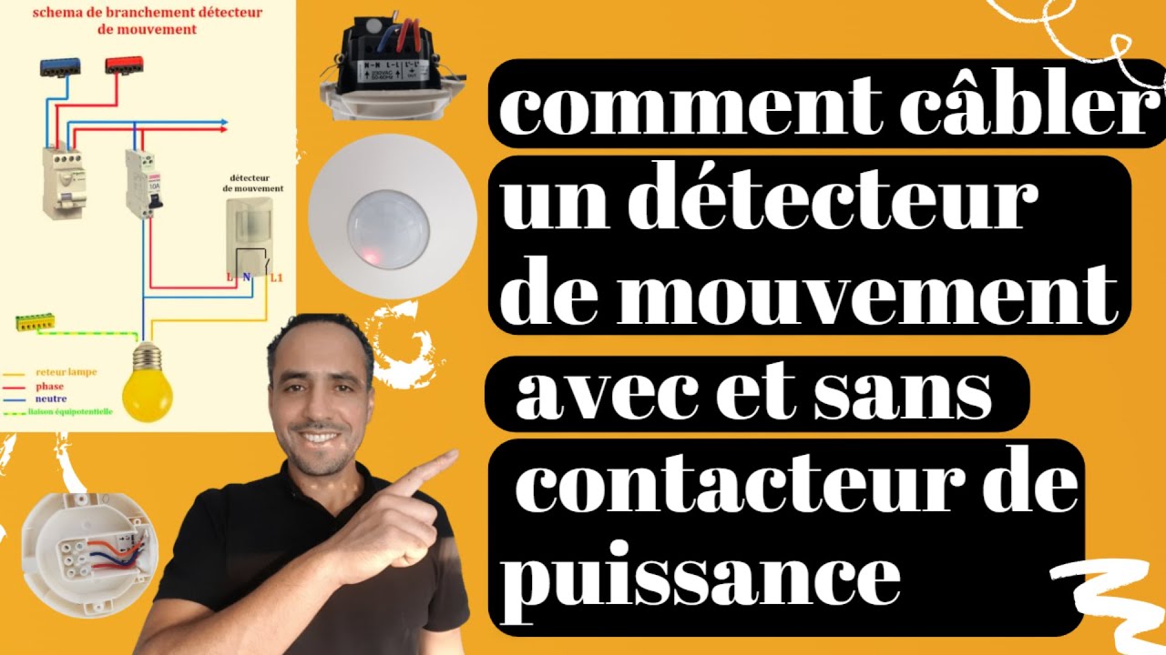 Comment Raccorder un Détecteur de Mouvement (Avec ou Sans Contacteur) : Schémas et Astuces