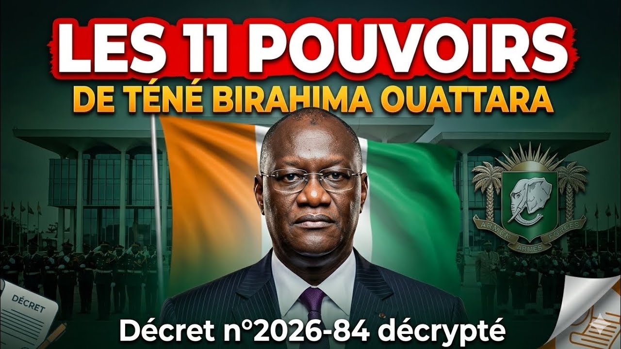 C&ocirc;te d&rsquo;Ivoire : les 11 pouvoirs de T&eacute;n&eacute; Birahima Ouattara qui font d&eacute;bat