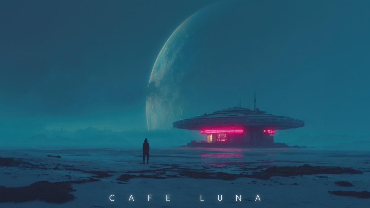 Cafe Luna: Your Restful Escape Among the Stars (Ambient Sci-Fi Music for Focus and Relaxation)