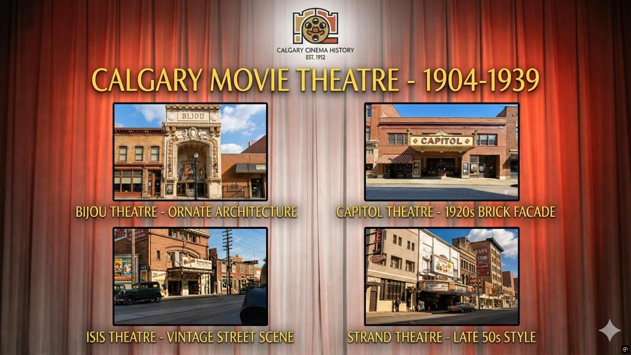 Calgary movie theater history 1905-1939 - remastered