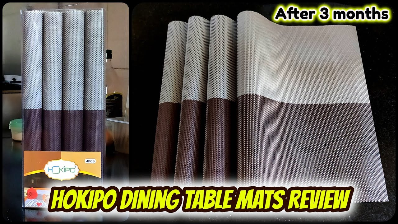Hokipo Dining Table Mats Review - After 3 months