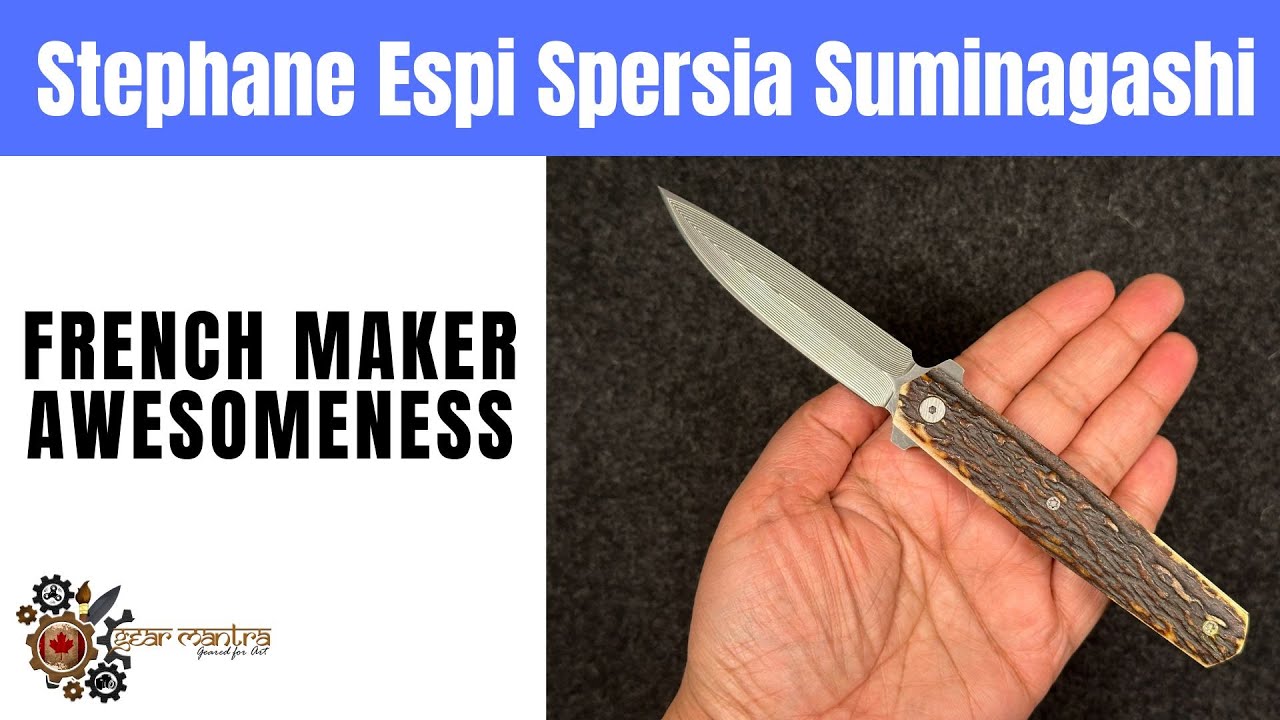 Stephane Espi Custom Spersia Suminagashi - French Knife