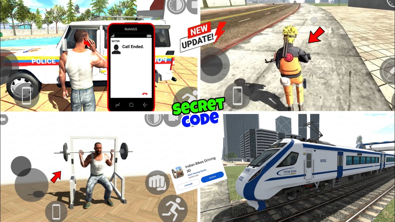 NEW UPDATE ALL100+ HIDDEN CHEAT CODE INDIAN BIKE DRIVING 3D NEW UPDATE 2026