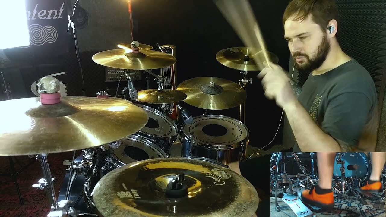 Centent cymbals and Williams drumheads