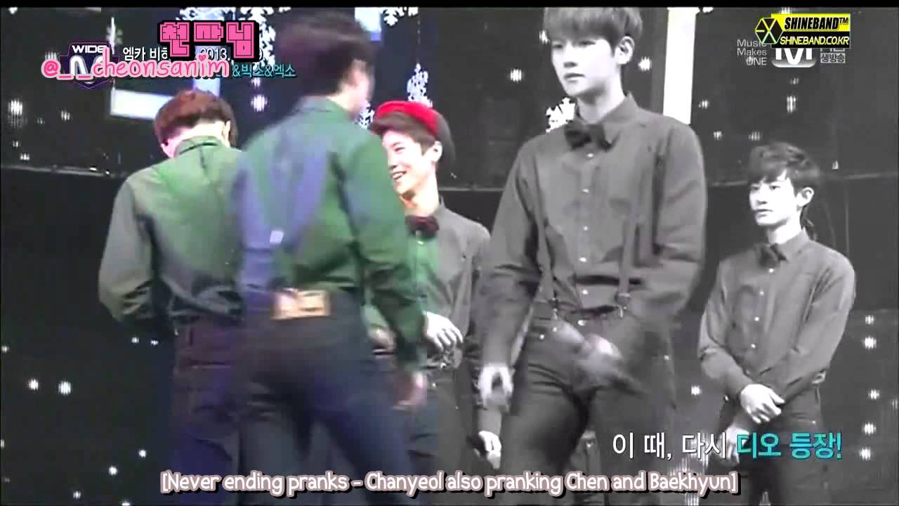 [ENG SUB] 131226 EXO MNet Wide MCD Win Behind the scenes part 1 by: @__cheonsanim