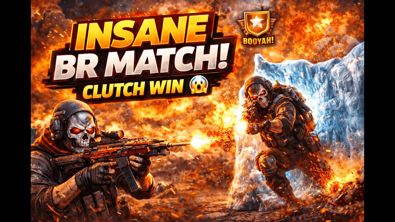 INSANE BR RANK MATCH 🔥 | CLUTCH WIN