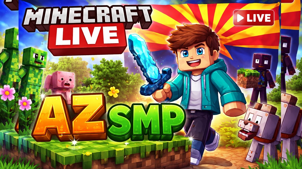 AZgames Minecraft server live😍 Chill gameplay with subs ❤️ #minecraft #shortsfeed #mcserver