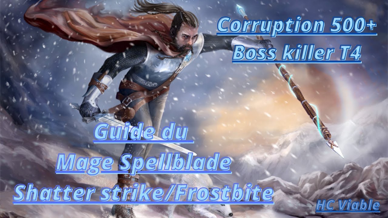 LAST EPOCH 1.1 - SpellBlade Shatter Strike Frostbite - 1 million dps Corrupt 500/Donjon T4