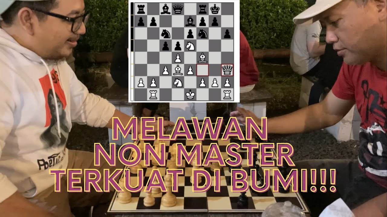 Saling Ledek! Non master di warung kopi menantang saya bermain catur 3 menit! Live chess challenge!