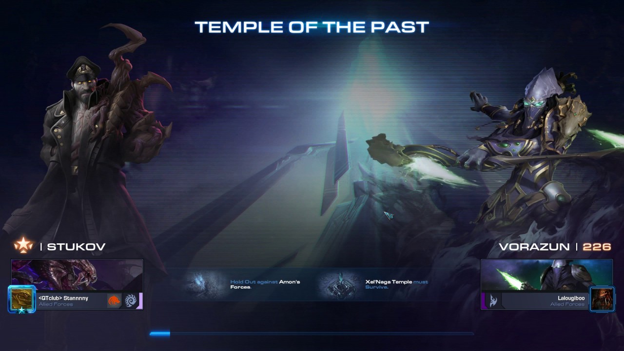 StarCraft 2 Co-Op Temple of the Past Stukov lvl 1000