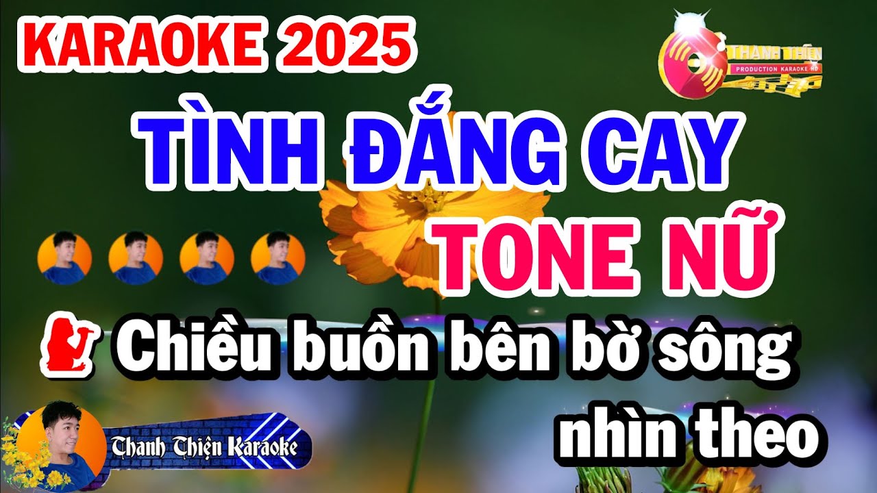 Karaoke Tình Đắng Cay - Rumba Tone Nữ Beat Phối Chuẩn 2025