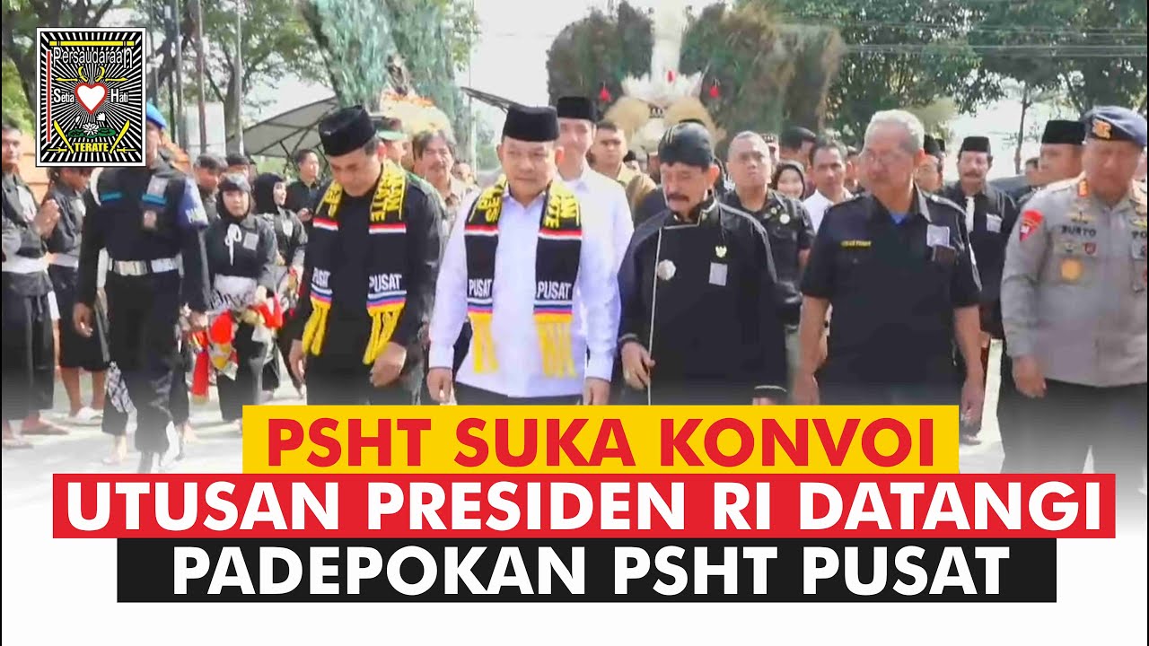 ADA APA SEBENARNYA?? ANGGOTA SERING KONVOI Jenderal TNI (Purn) DUDUNG A DATANGI PADEPOKAN PSHT PUSAT