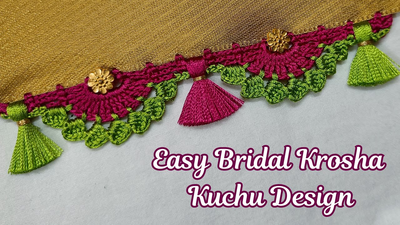 Grand & Elegant Bridal Saree Kuchu Design | easy kuchu Design | Grand kuchu design | Saree Tassels