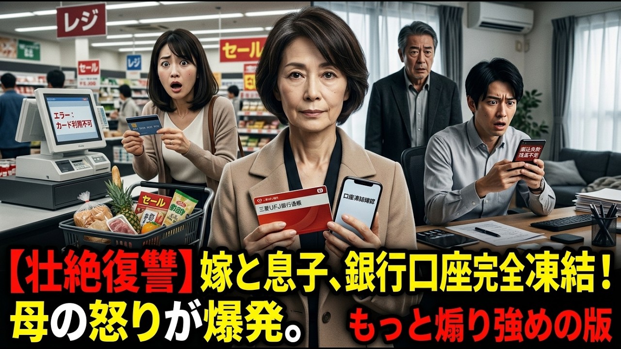 1800万円援助した息子夫婦に『もう家族じゃない』と切り捨てられた私。翌朝、生活費口座を止めた結果…【シニアライフ】【60代以上の方へ】