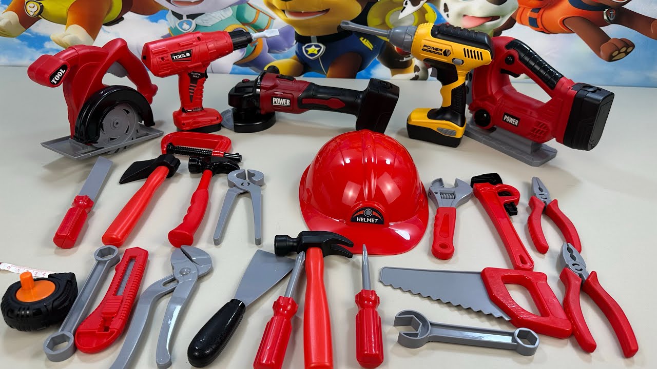 15 min to open the box，satisfied with the electric screwdriver,screw assembly toolbox!Toy Review