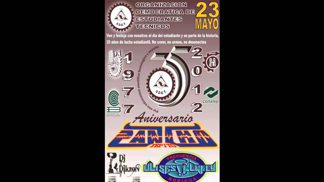 DEJAME UN BESO QUE ME DURE HASTA EL LUNES - sonido pancho (aniver O.D.E.T. 23/05/12) 3/13