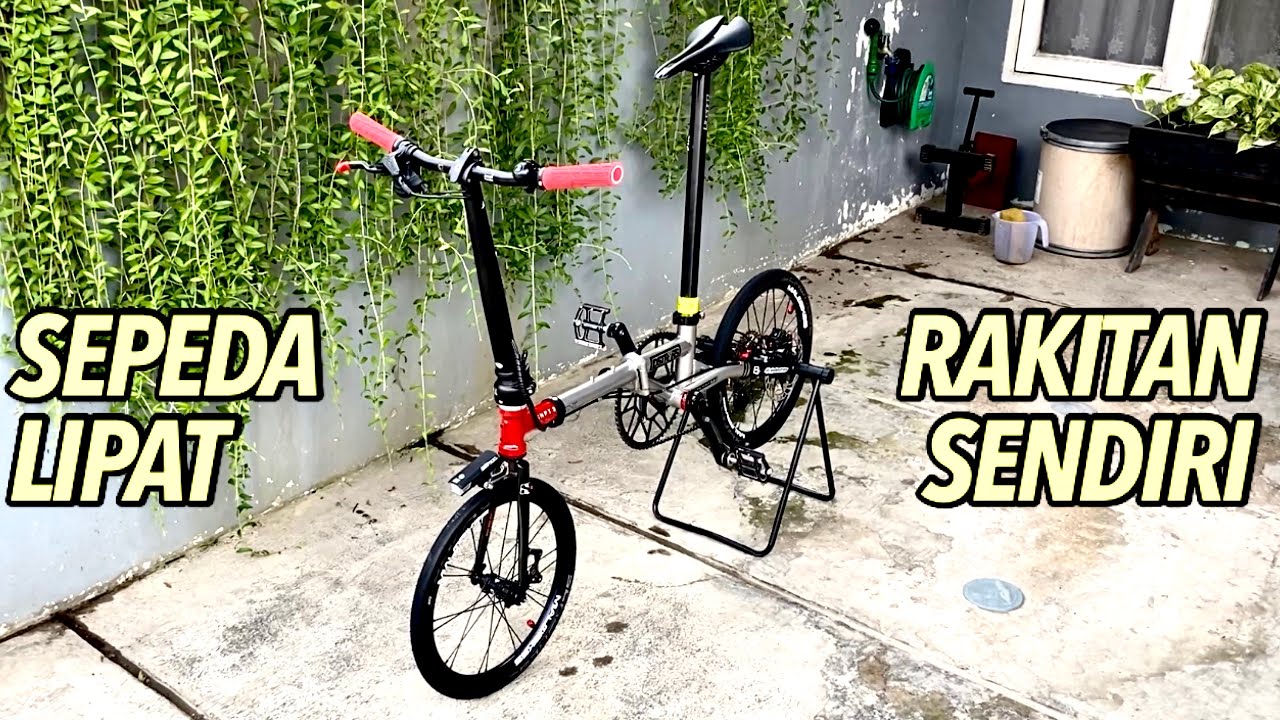 SEPEDA LIPAT RAKITAN SENDIRI ! FRAME ELEMENT TROY HITEN STEEL - WHEELSET MIALOBIKES - FRAME 16 INCH!