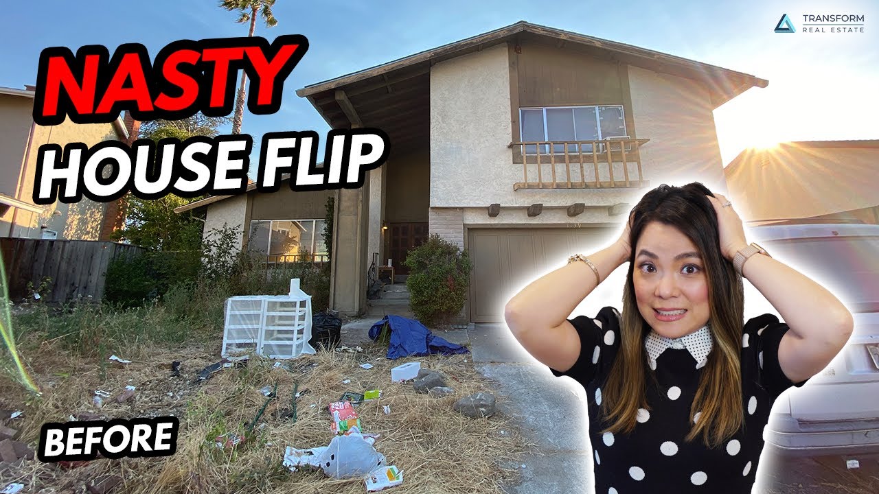 NASTY Split Level House Flip BEFORE - Nasty Home Tour, 50 Year Old Home Remodel Scope of Work