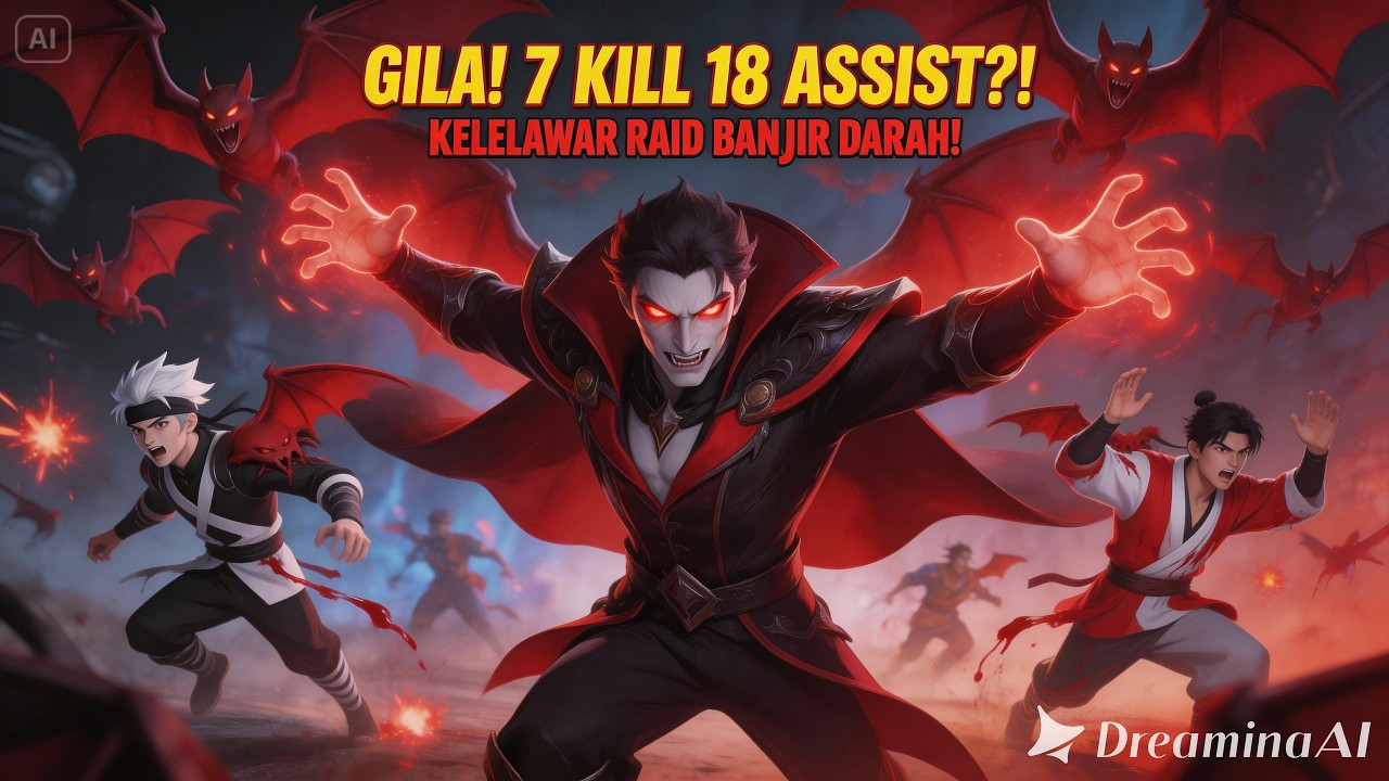 pertarungan sangat ketat 39 kill vs 35 kill, kelelawar raksasa cecilion catatkan 7 kill 18 assisst