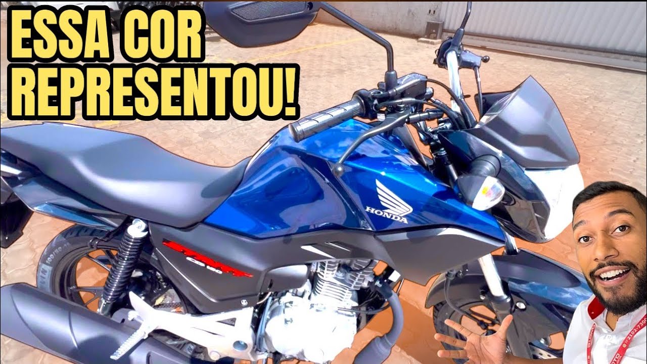 NOVA CG160 START 160 2026 SMURF AZUL | A NOVA SAFIRA DA HONDA VEIO PRA FICAR 
