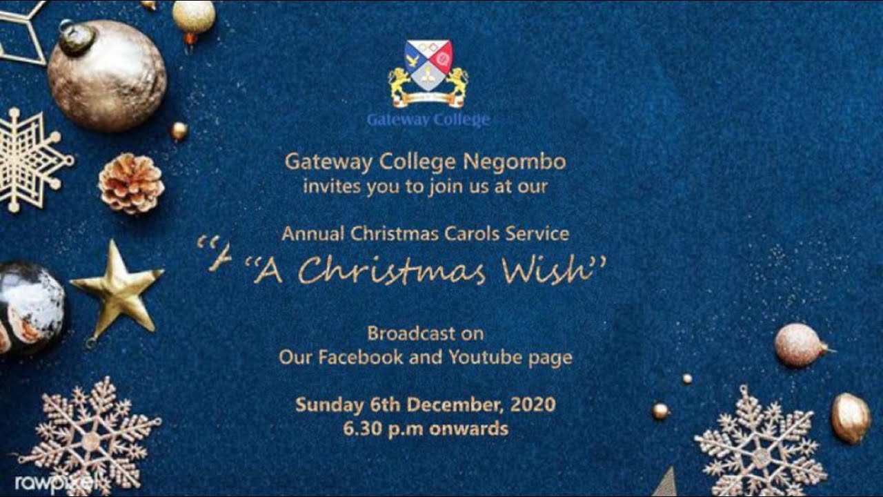 Gateway College Negombo - Annual Carol Service 2020